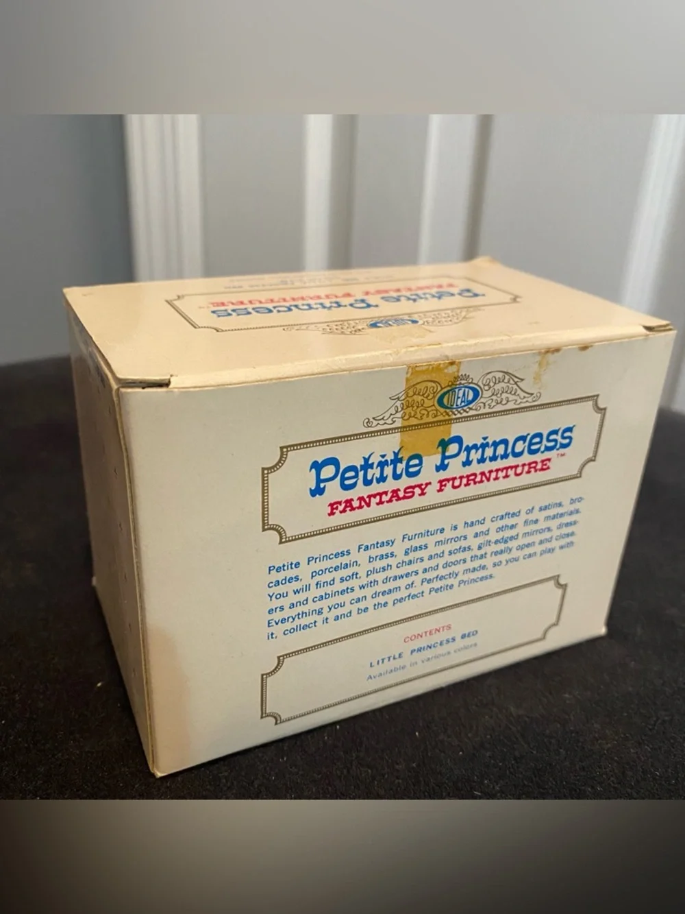 Vintage Ideal “Petite Princess” 4416-4 300 Little Pincess Miniature Bed - Blue